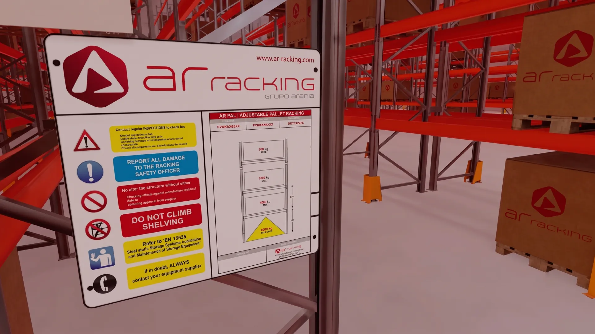 ArRacking_3 Showroom de realidad virtual para mostrar los sistemas de almacenaje de AR Racking en ferias y eventos