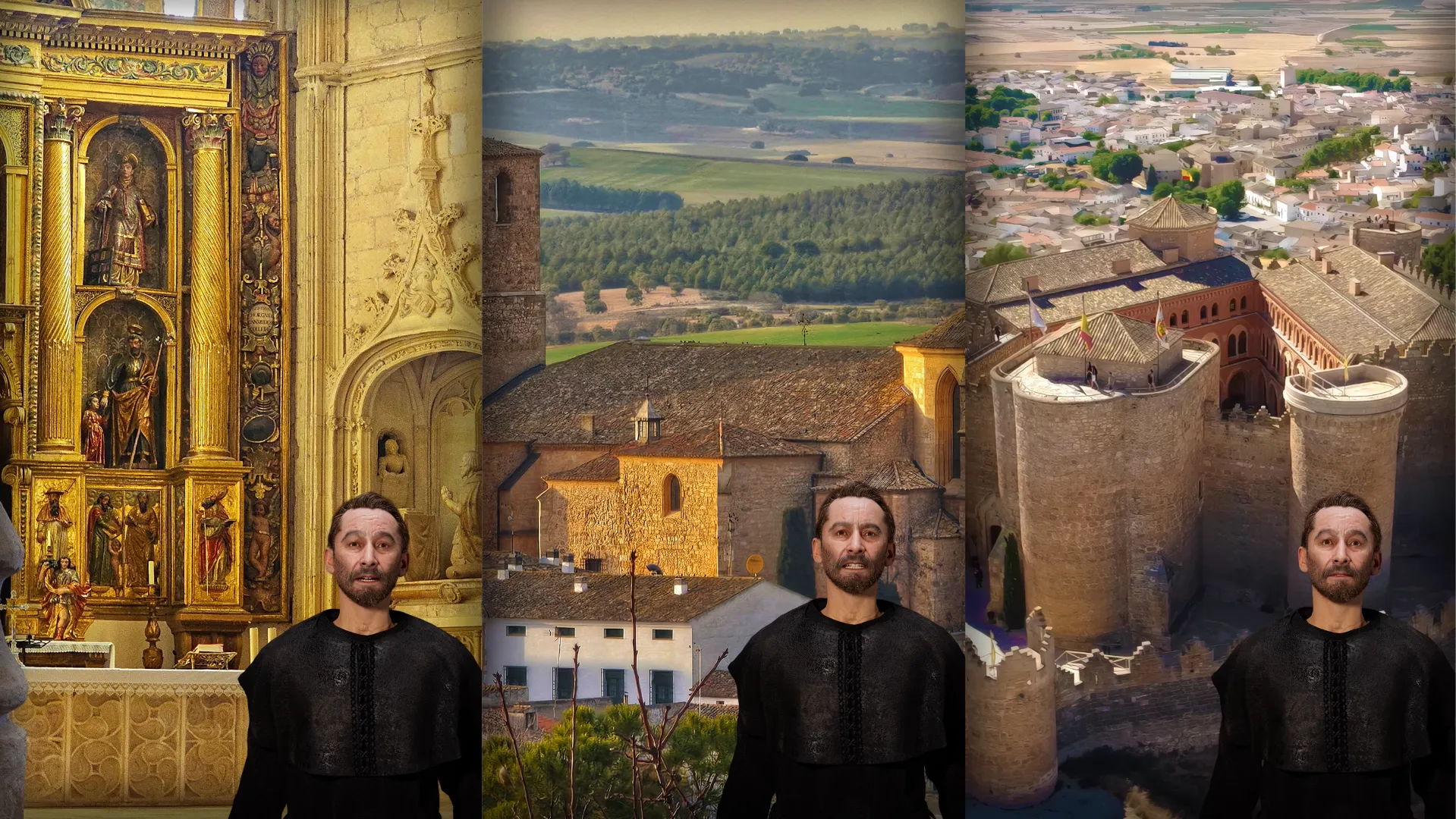 Recreación de Fray Luis de León para explicar patrimonio de Belmonte