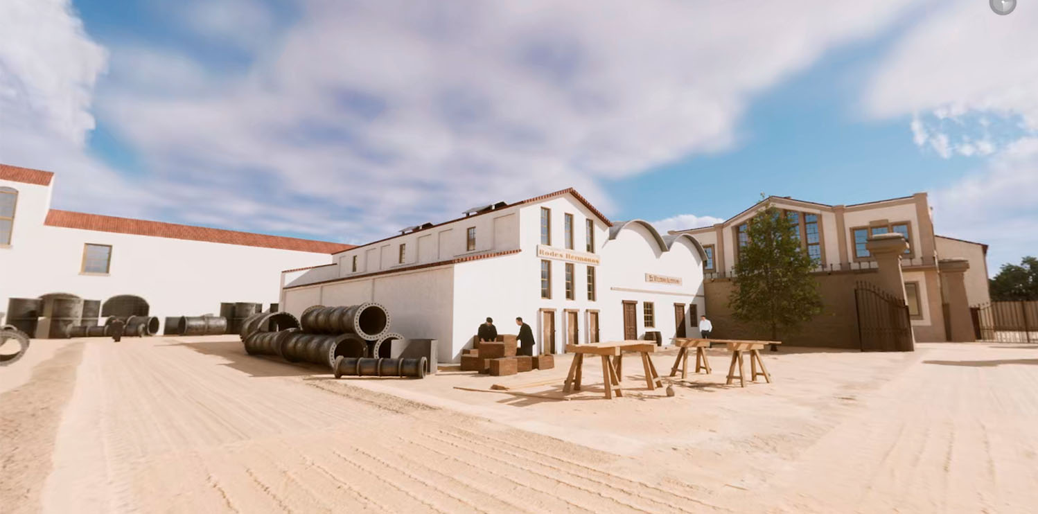 Recreación 3D de Alcoy en el siglo XX