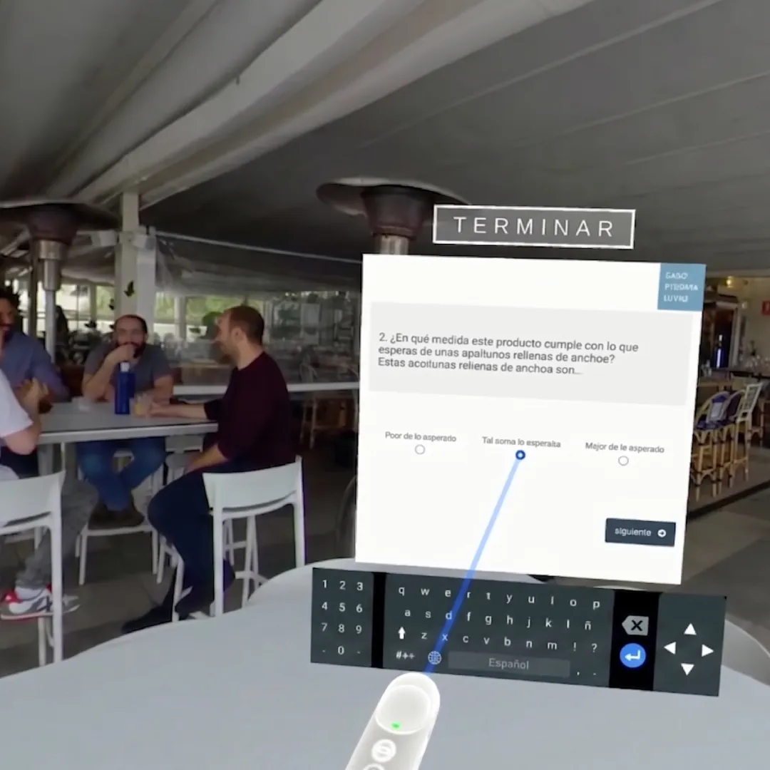 Experiencia de consumo en realidad virtual