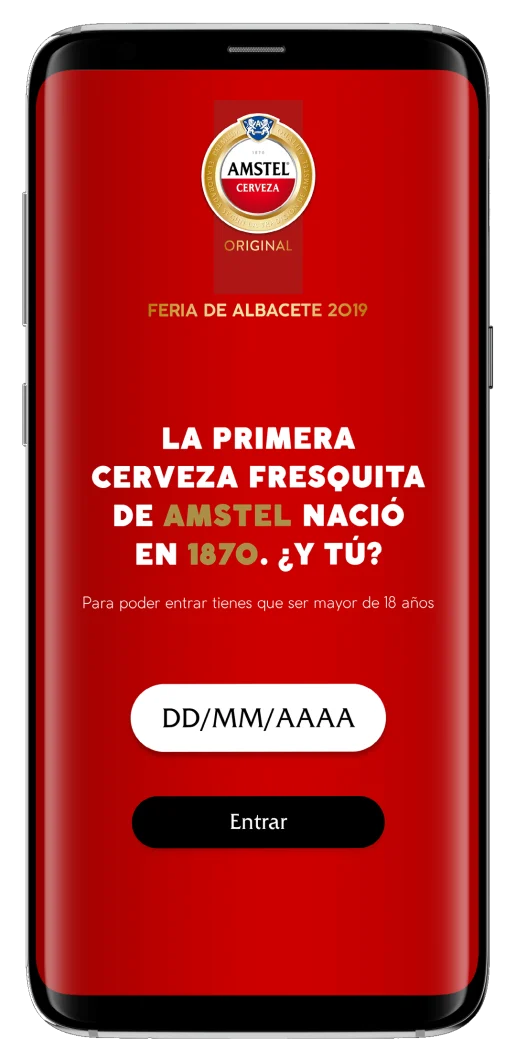 Aplicación de realidad aumentada para las cervezas de Amstel