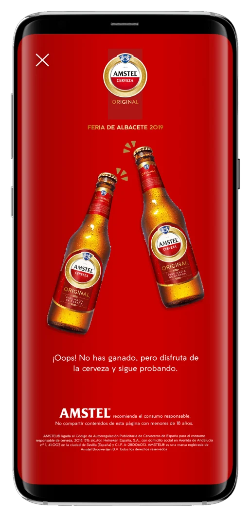 Aplicación de realidad aumentada para las cervezas de Amstel