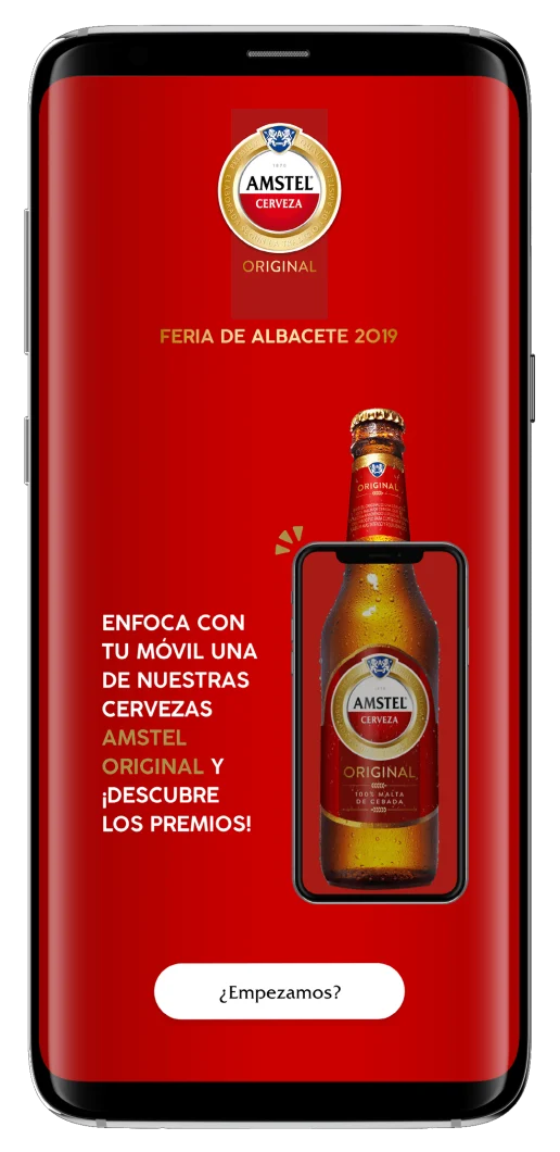 Aplicación de realidad aumentada para las cervezas de Amstel