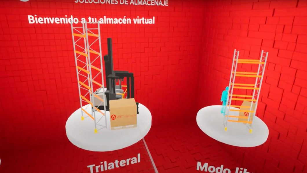 AR Racking Showroom en realidad virtual