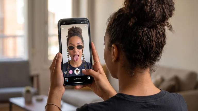 Filtro de Instagram de realidad aumentada del artista Bejo