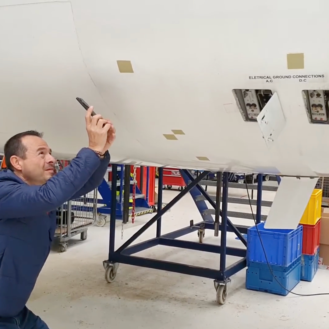 Aplicación móvil para inspección de aviones o aeronaves