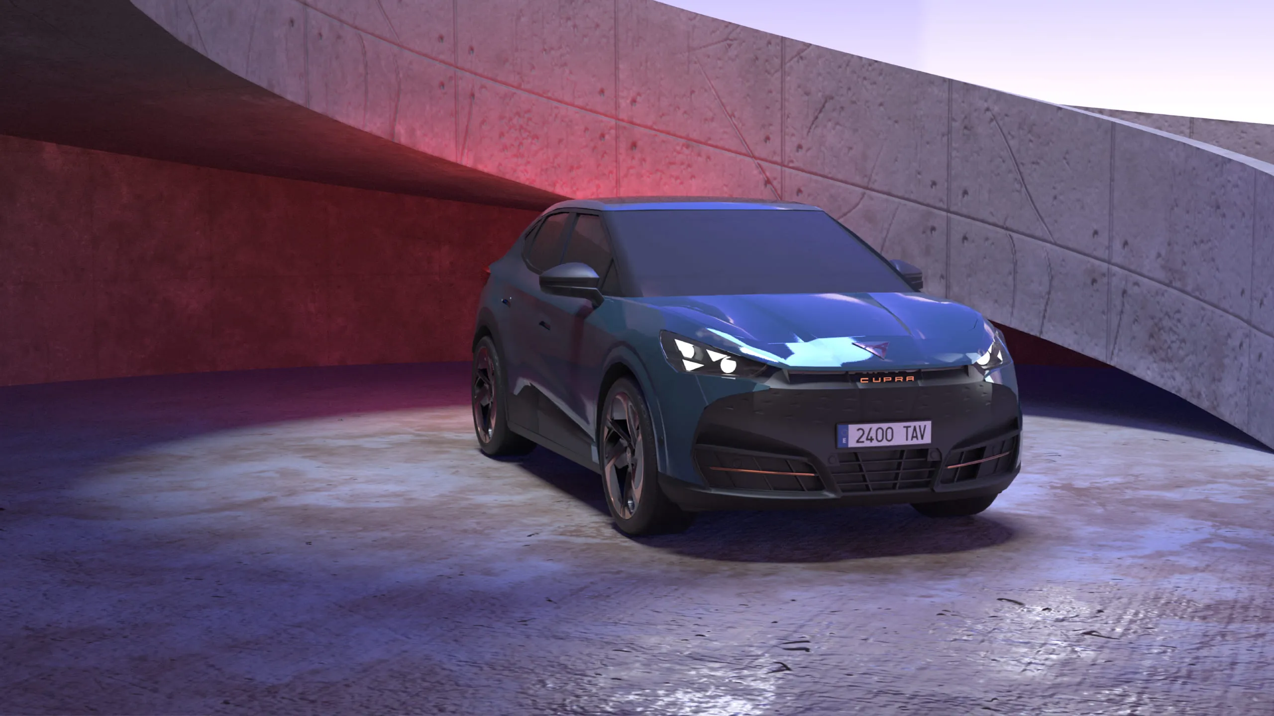 Filtro de realidad aumentada de Instagram para presentar el Cupra Tavascan