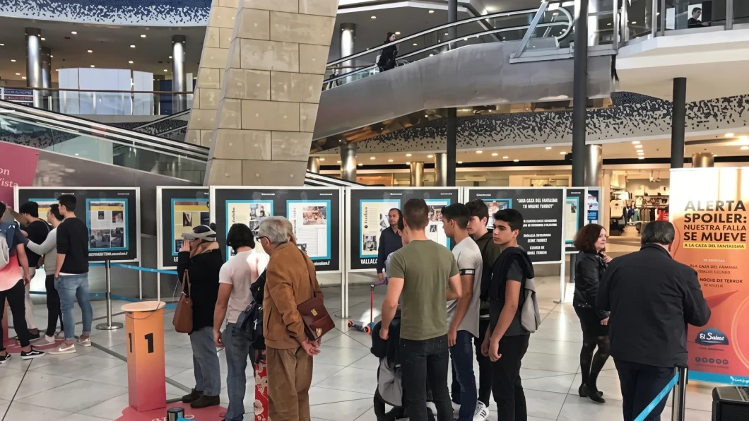 Experiencia de realidad virtual de fallas en el Centro Comercial El Saler en Valencia