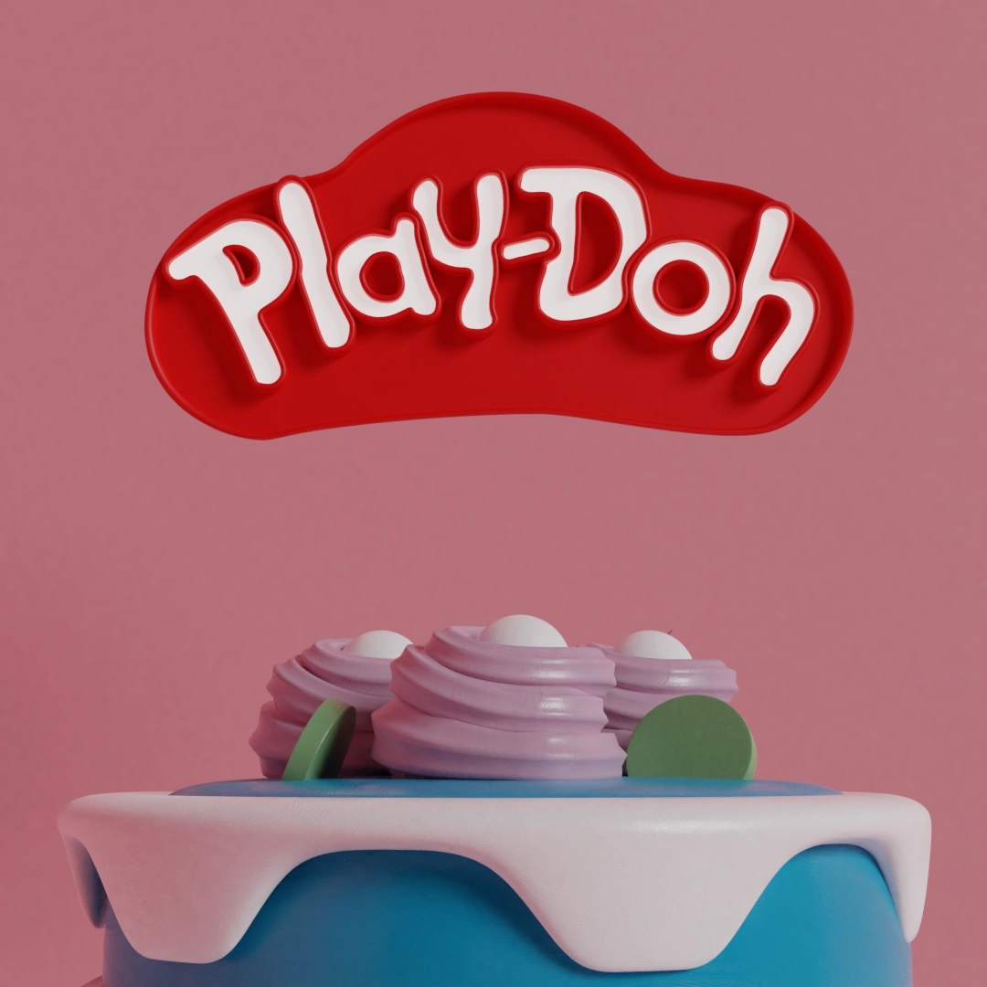 Render 3D del horno de Play-Doh de Hasbro