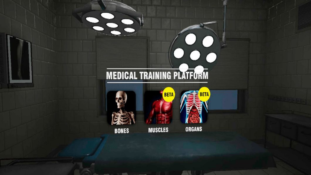 Opciones de formación médica en realidad virtual