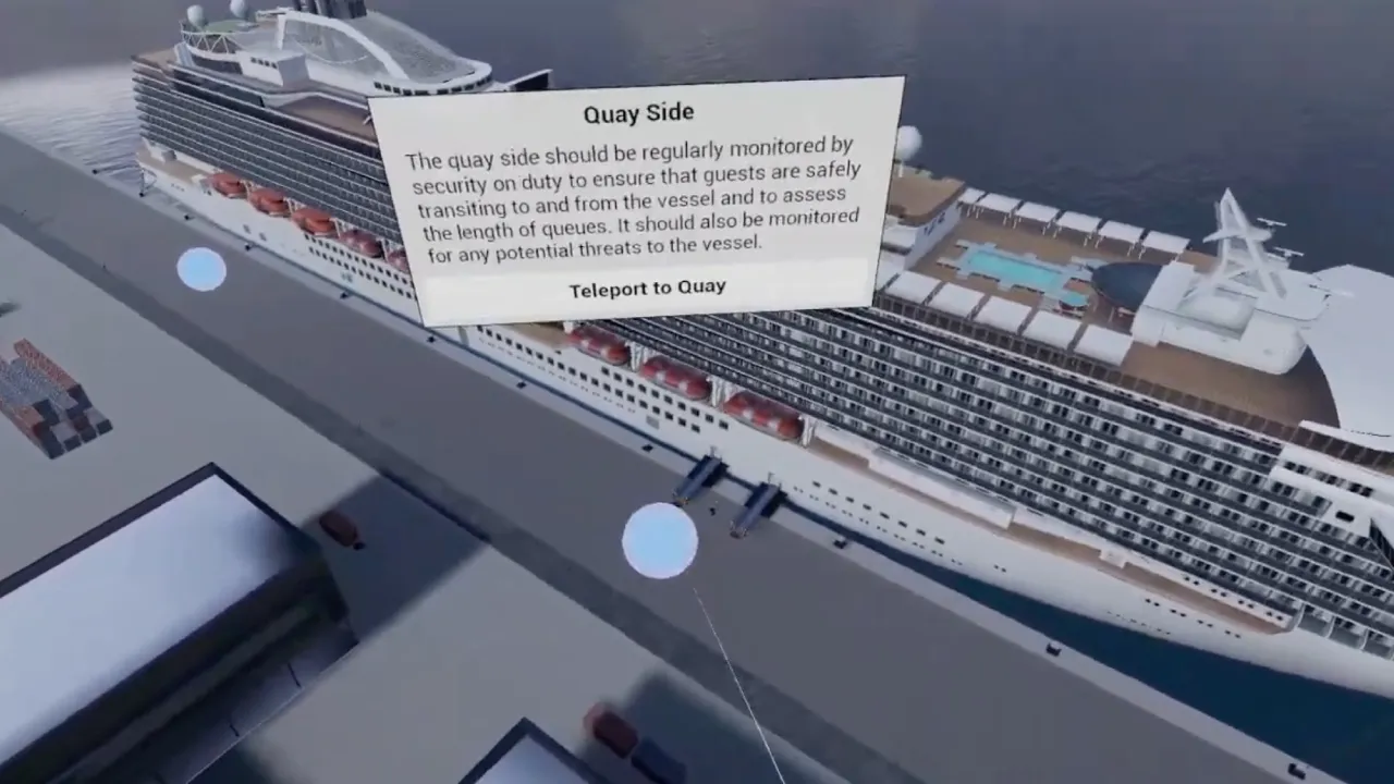 Formación de seguridad en realidad virtual para Norwegian Cruise Line (NCL)