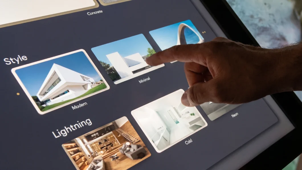 Exhibición en cubo inmersivo para Porcelanosa utilizando IA