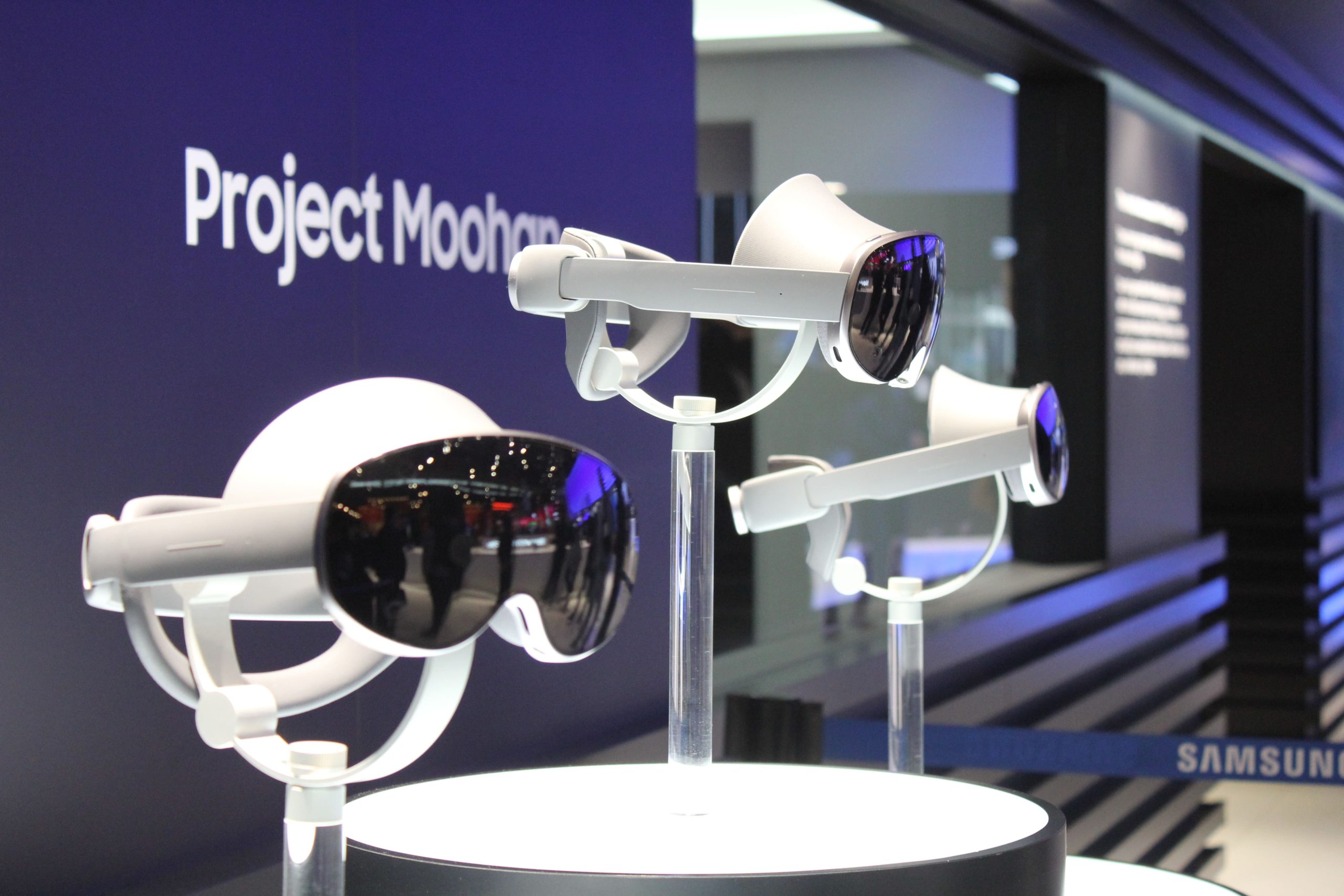 Gafas Project Moohan expuestas en el MWC25