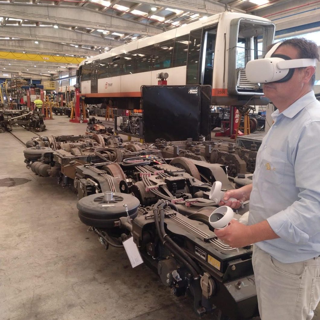 Demo del proyecto VRProjectX en un taller de automoción real
