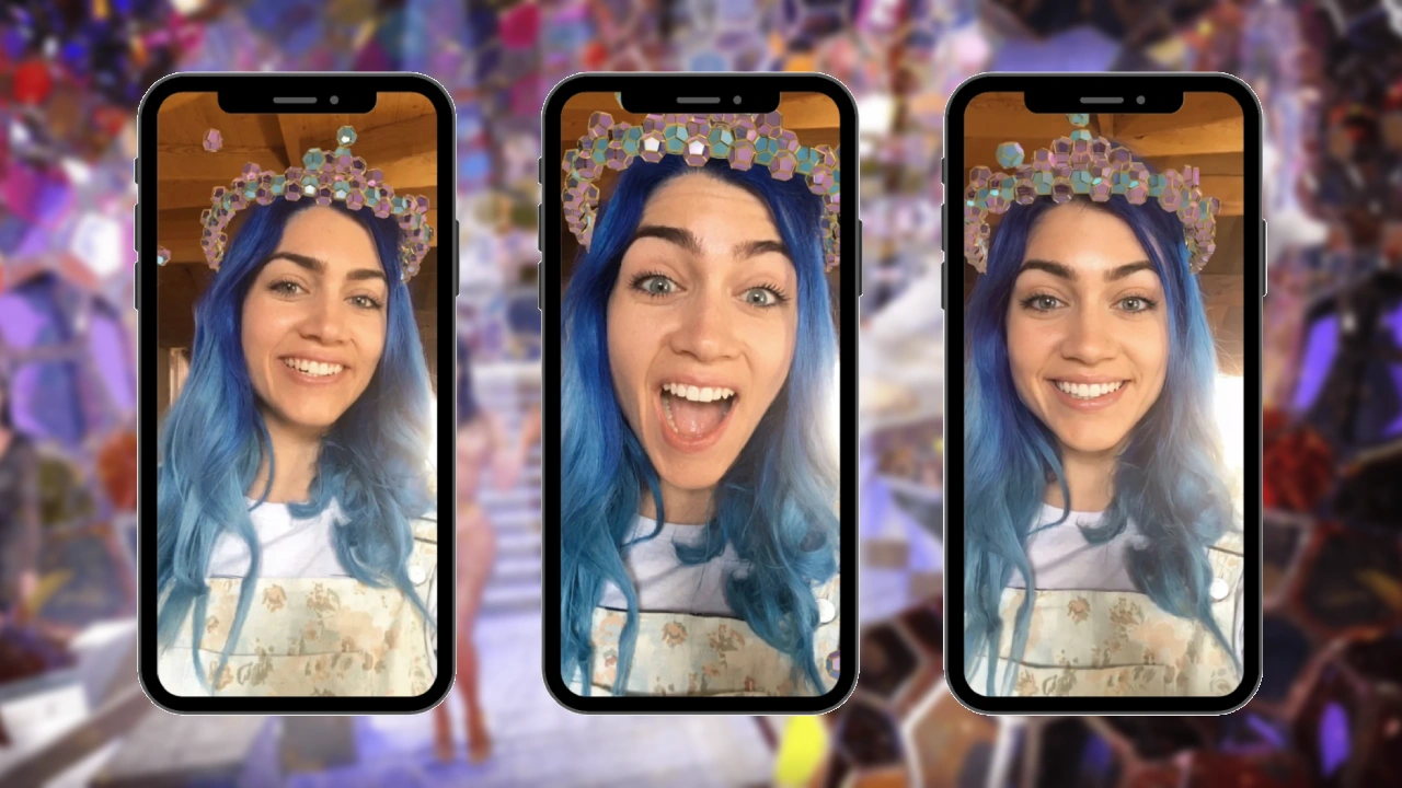 Corona en filtro de realidad aumentada para Ter en Instagram