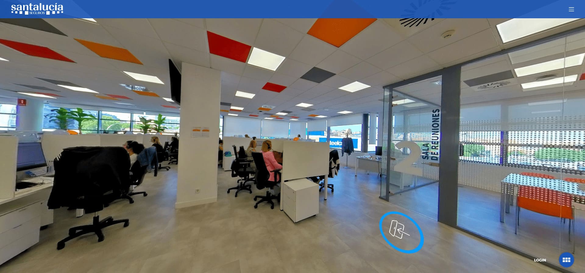 tour_santalucia Onboarding virtual para nuevos empleados de Santaluciía Seguros