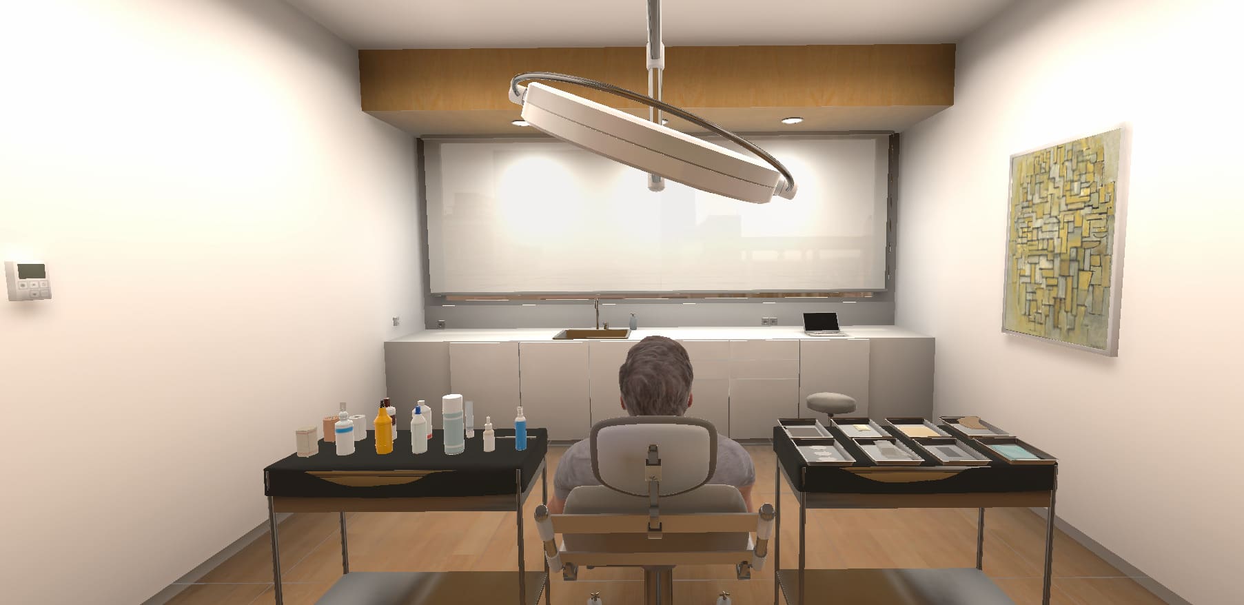 Clínica médica 3D para Realidad Virtual