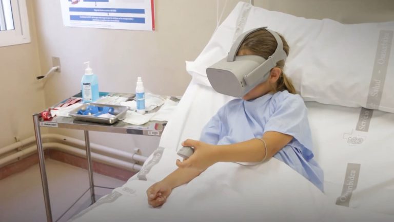 Vacunación en niños con realidad virtual